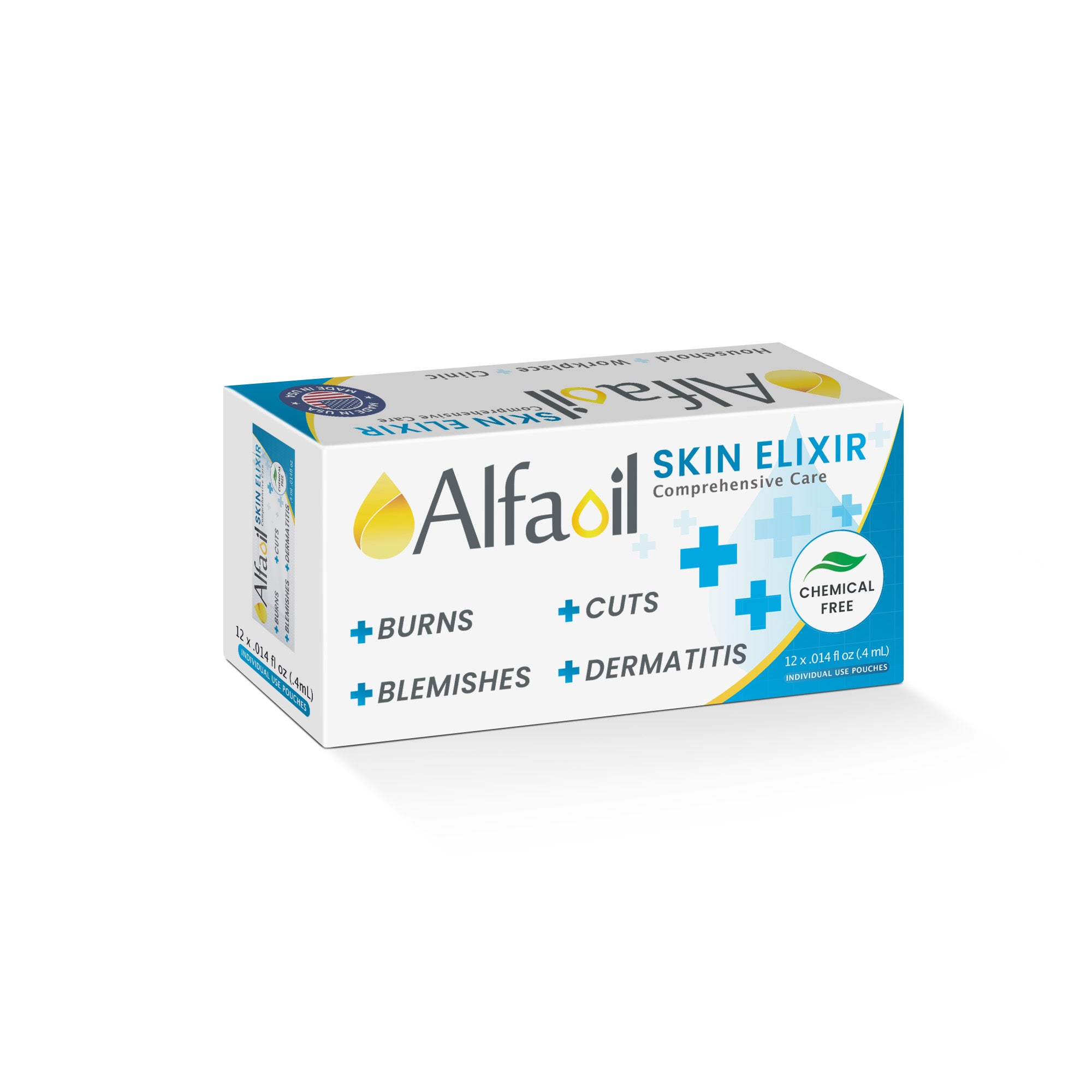 AlfaOil Skin Elixir 12 Individual Use Pouches (12 x .014 fl oz)