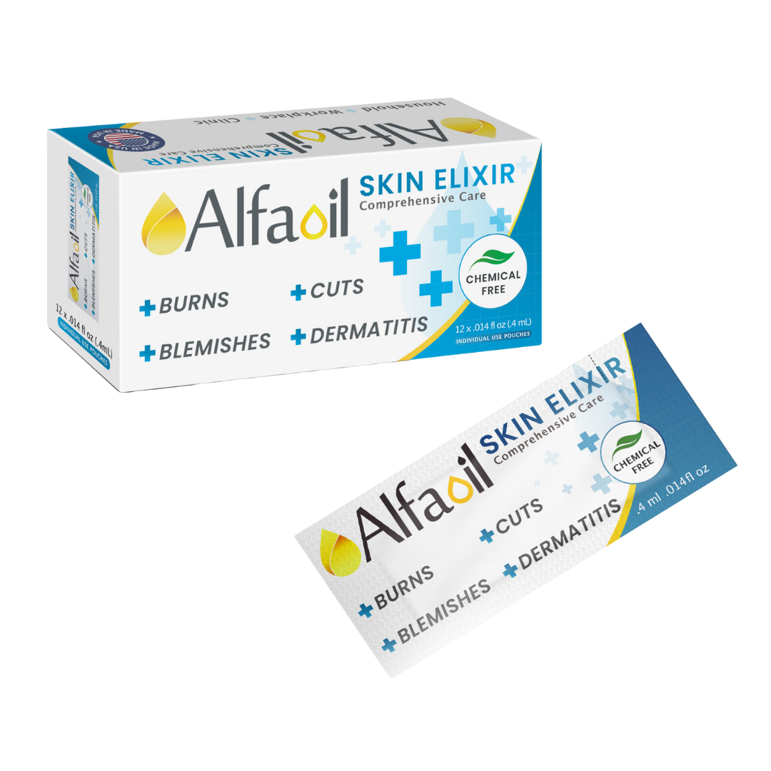 AlfaOil Skin Elixir 12 Individual Use Pouches (12 x .014 fl oz)