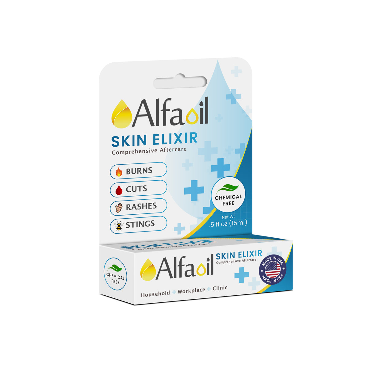 AlfaOil Skin Elixir with Dropper .5 fl oz (15 mL)